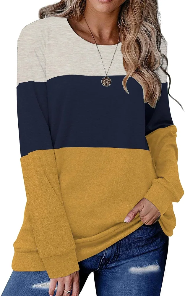 Crew Neck Tunic Top II, Yellow