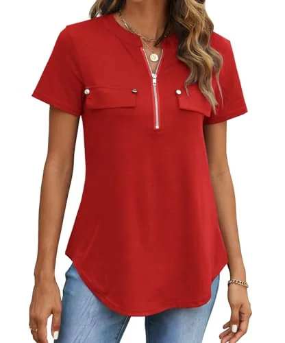 Short-Sleeve Top II, Red