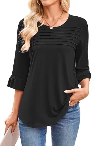 3/4-Sleeve Top III, Black