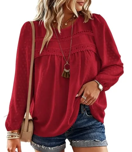 Round Neck Top II, Red