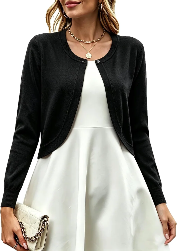 Long-Sleeve Cardigan VIII, Black