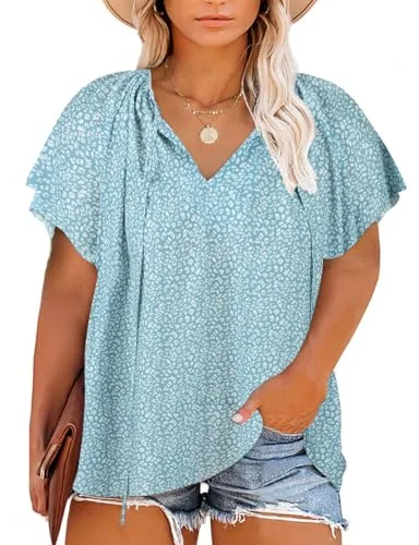 V-Neck Top, Light Green