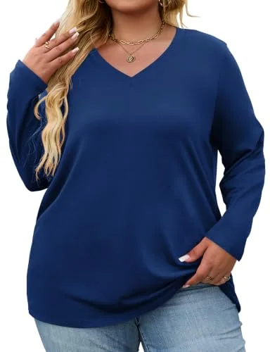 Long-Sleeve Top, Dark Blue