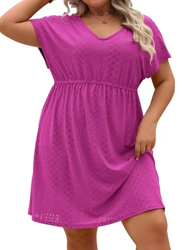 Swim Cover-Up, Hot Pink