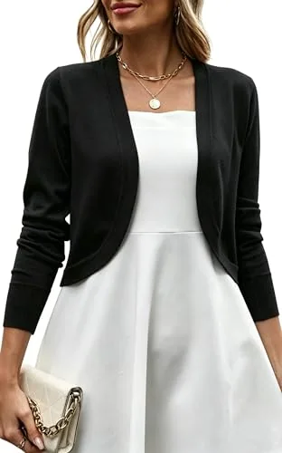 Cropped Cardigan VIII, Black
