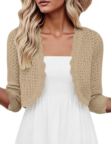 Cropped Cardigan VI, Camel