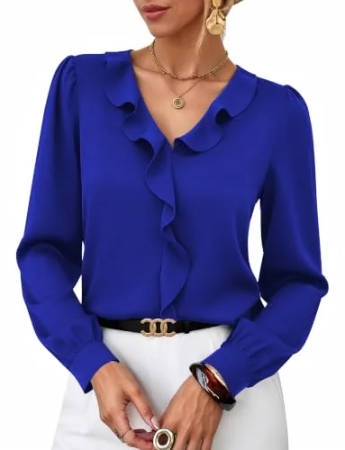 Long-Sleeve Top IV, Royal Blue