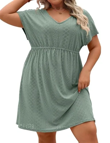 Swim Cover-Up, Grey Green