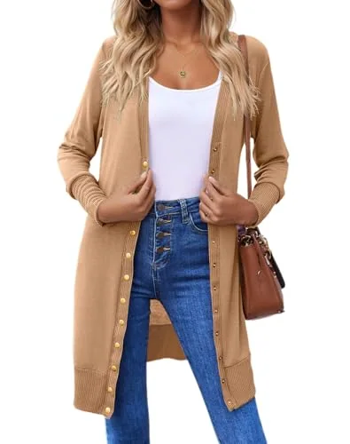 Cardigan, Khaki