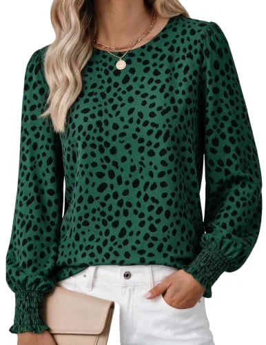 Long-Sleeve Crew Neck Top III, Green