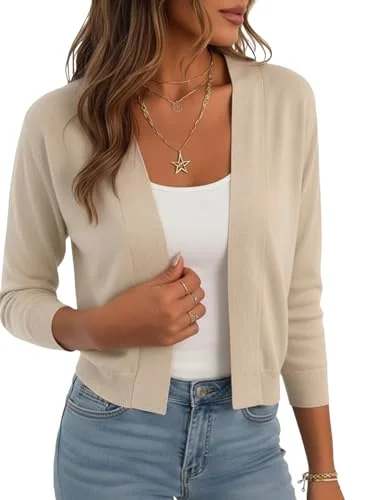 Cropped Cardigan III, Apricot